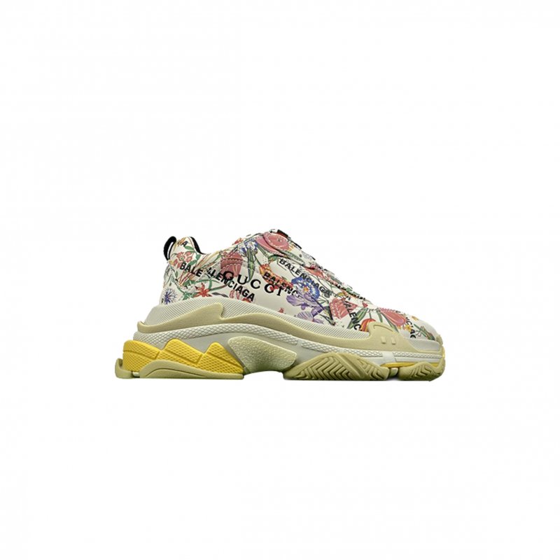 (image for) BALENCIAGA X GUCCI TRIPLE S SNEAKER THE HACKER PROJECT FLORAL 677195UL1108461