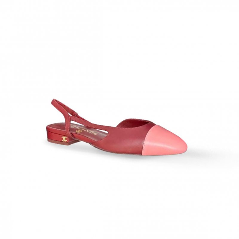 (image for) CHANEL PINK CC LOGO SLINGBACK