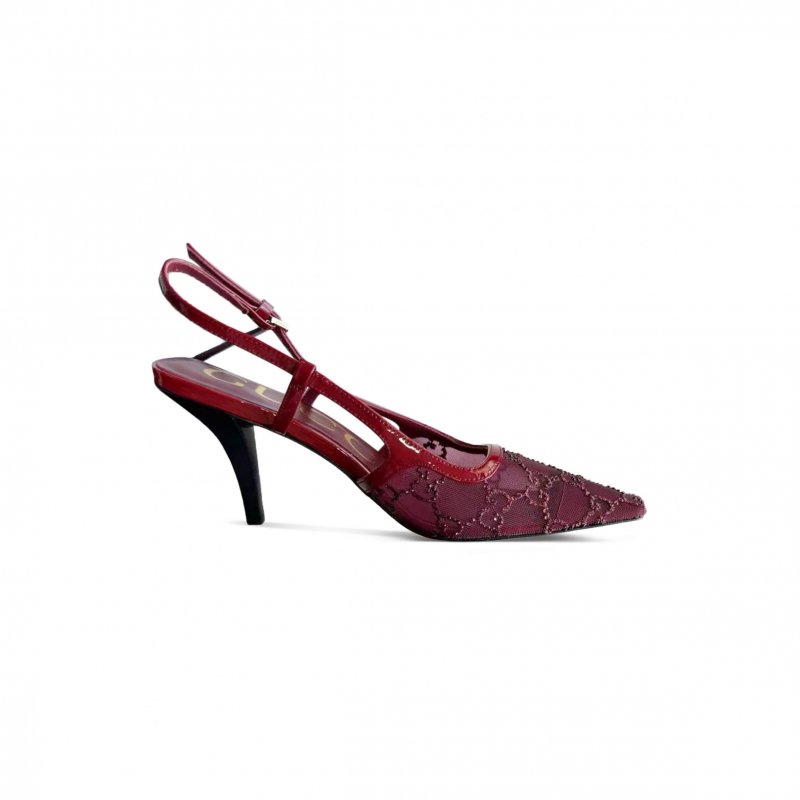 (image for) GUCCI MESH SLINGBACK PUMPS 637745