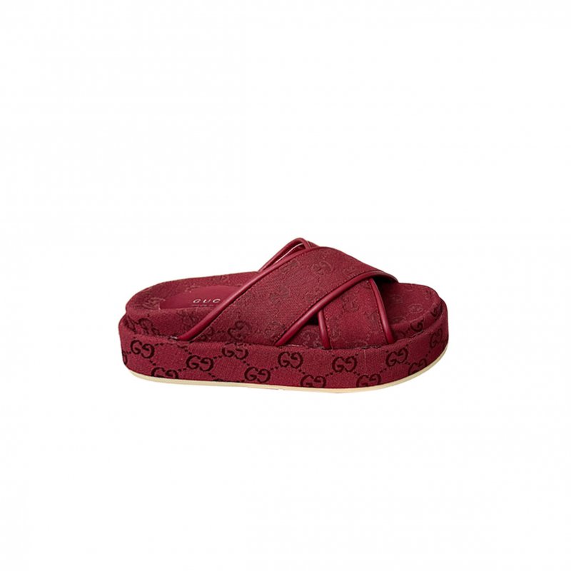 (image for) GUCCI WOMEN'S GG PLATFORM SANDAL 816798