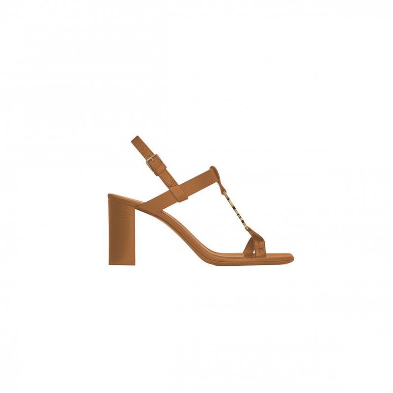 (image for) YSL CASSANDRA SANDALS IN SMOOTH LEATHER 658198DWETT1000