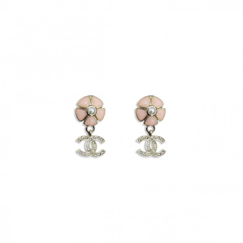 (image for) CHANEL CC PEARL FLOWER EARRINGS ABG900