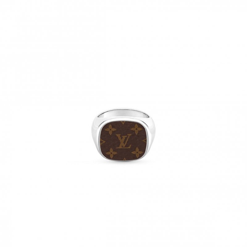 (image for) LOUIS VUITTON MONOGRAM LOCK SIGNET RING M00515
