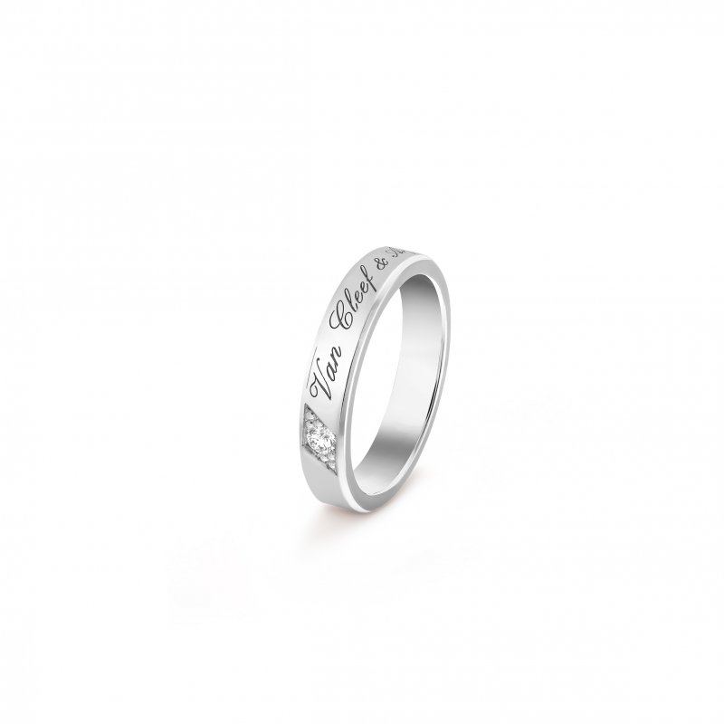 (image for) VAN CLEEF ARPELS TOUJOURS SIGNATURE ETOILES WEDDING BAND, 4 MM VCARP5YW00