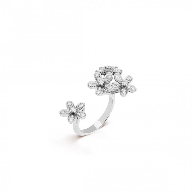 (image for) VAN CLEEF ARPELS SOCRATE BETWEEN THE FINGER RING - WHITE GOLD, DIAMOND VCARB14500