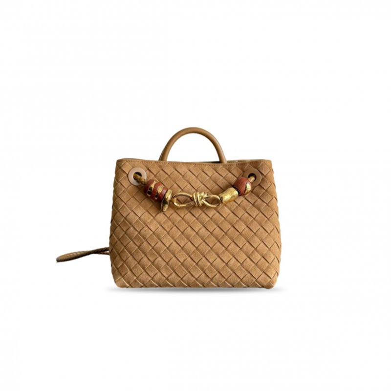 (image for) BOTTEGA VENETA ANDIAMO SMALL SUEDE TOTE BAG 743568 (25*22*10.5cm)