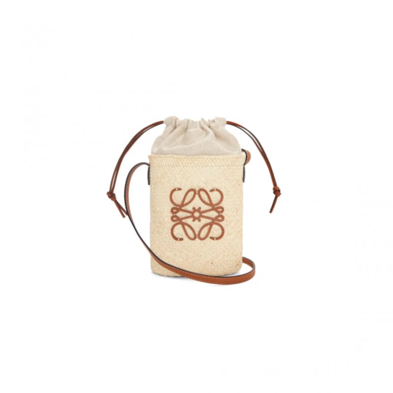 (image for) LOEWE SQUARE POCKET IN IRACA PALM AND CALFSKIN C630G35X05 (22.5*15*6cm)