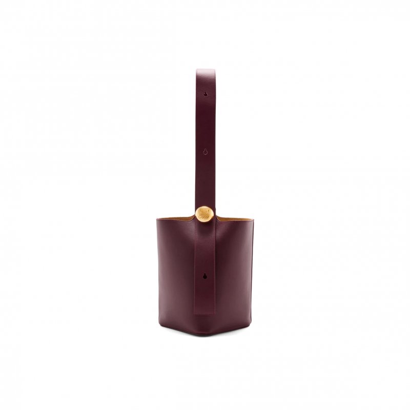 (image for) LOEWE MEDIUM PEBBLE BUCKET IN SMOOTH CALFSKIN AANBBBWX01 (28*24.5*23.5cm)