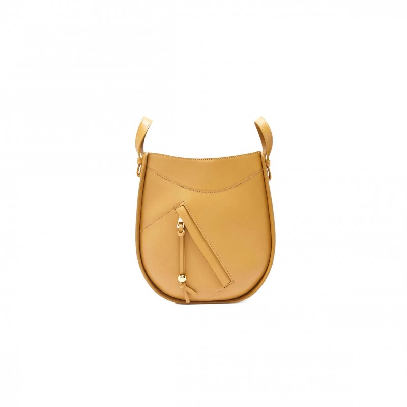 (image for) LOEWE HAMMOCK SLICE BAG IN SHINY CALFSKIN A538HHSX01 (21*25*10cm)
