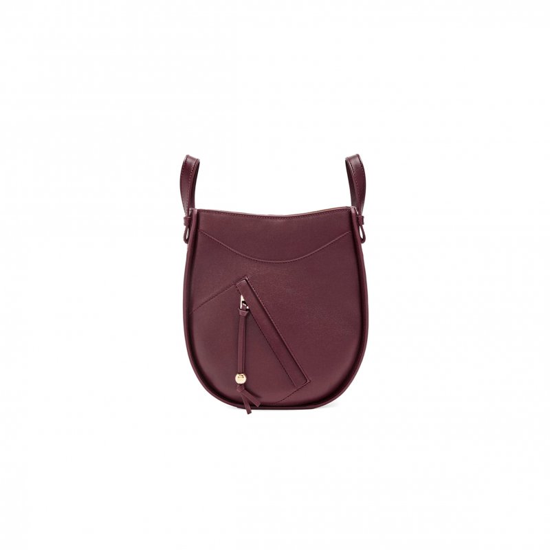 (image for) LOEWE HAMMOCK SLICE BAG IN SHINY CALFSKIN A538HHSX01 (21*25*10cm)