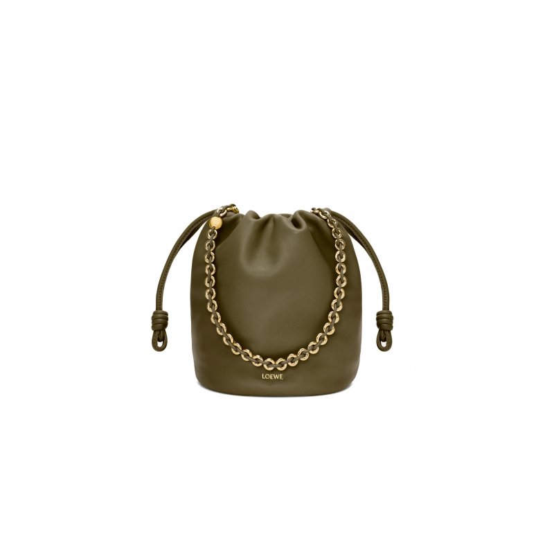 (image for) LOEWE FLAMENCO PURSE BUCKET IN MELLOW NAPPA LAMBSKIN 0011091584 (32*24*17cm)