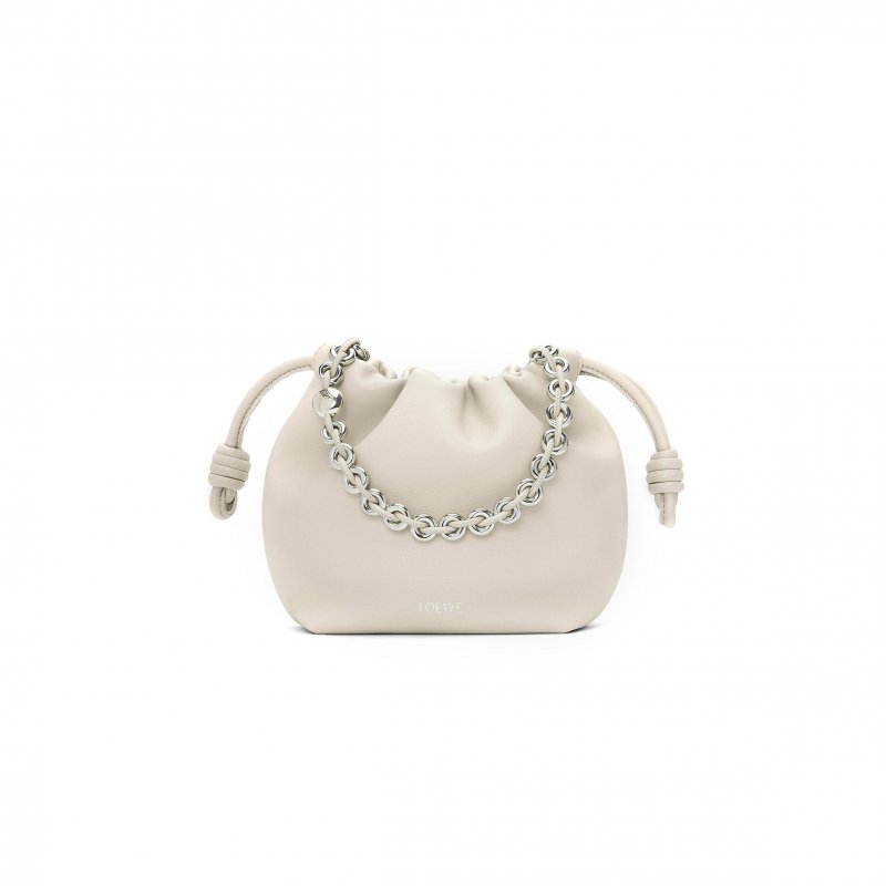 (image for) LOEWE MINI FLAMENCO PURSE BAG IN MELLOW NAPPA LAMBSKIN 0011091733 (23*17*5.5cm)