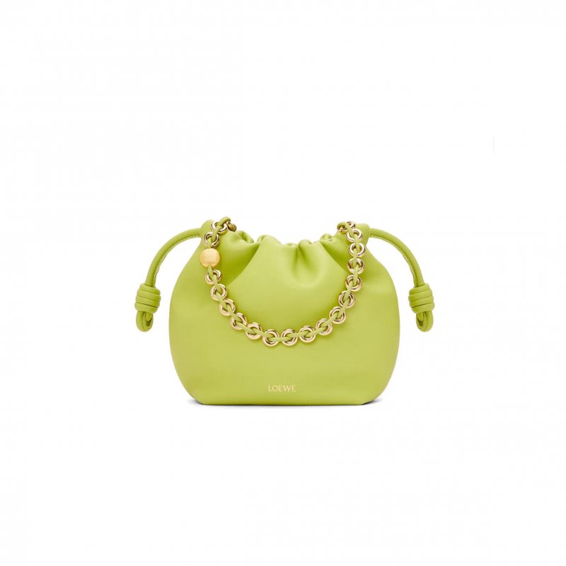 (image for) LOEWE MINI FLAMENCO PURSE BAG IN MELLOW NAPPA LAMBSKIN A914CBPX03-8524 (23*17*5.5cm)