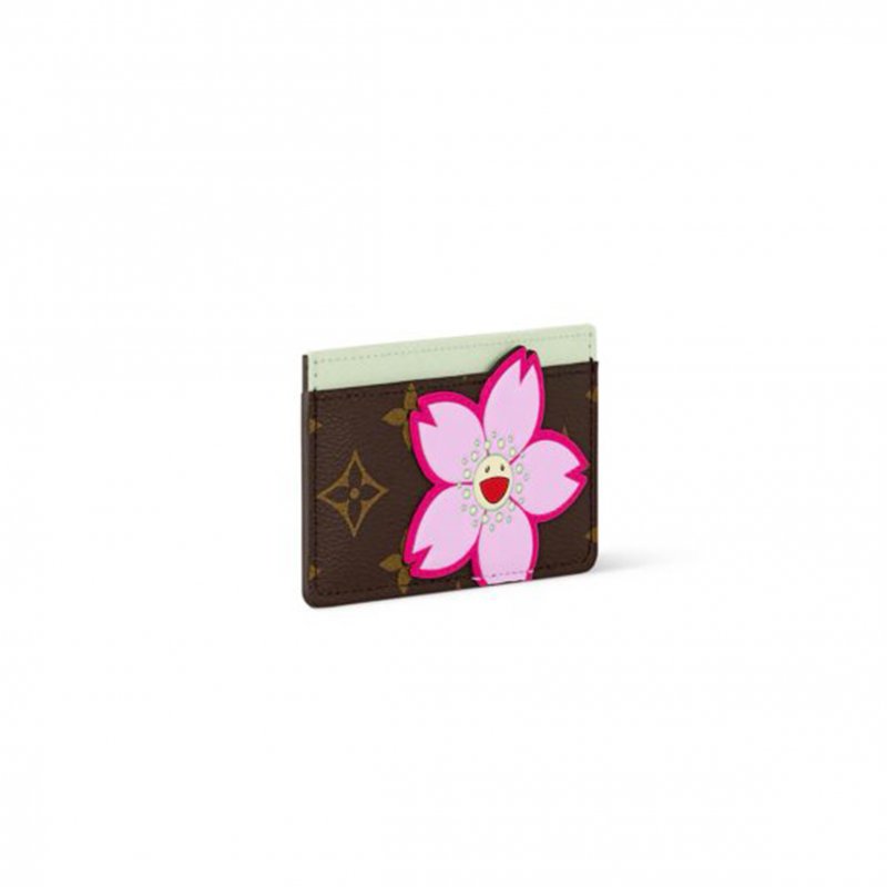 (image for) LOUIS VUITTON MASTER MURAKAMI X TAKASHI CARD HOLDER SAKURA BROWN M13429 (11*7*0.5cm)