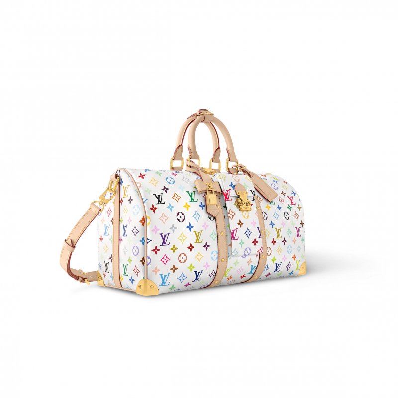 (image for) LOUIS VUITTON MURAKAMI LV X TM KEEPALL BANDOULIÈRE 45 M13742 (45*27*20cm)