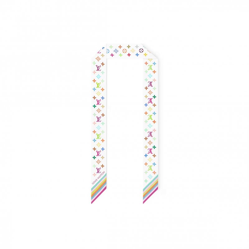 (image for) LOUIS VUITTON SCARF MURAKAMI LV X TM MONOGRAM MULTICOLOR BB BANDEAU M94963 (120*5cm)