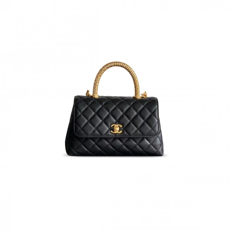 (image for) CHANEL MASTER 25A CALFSKIN QUILTED TOP HANDLE FLAP BAG 625301 (23*14*8cm)