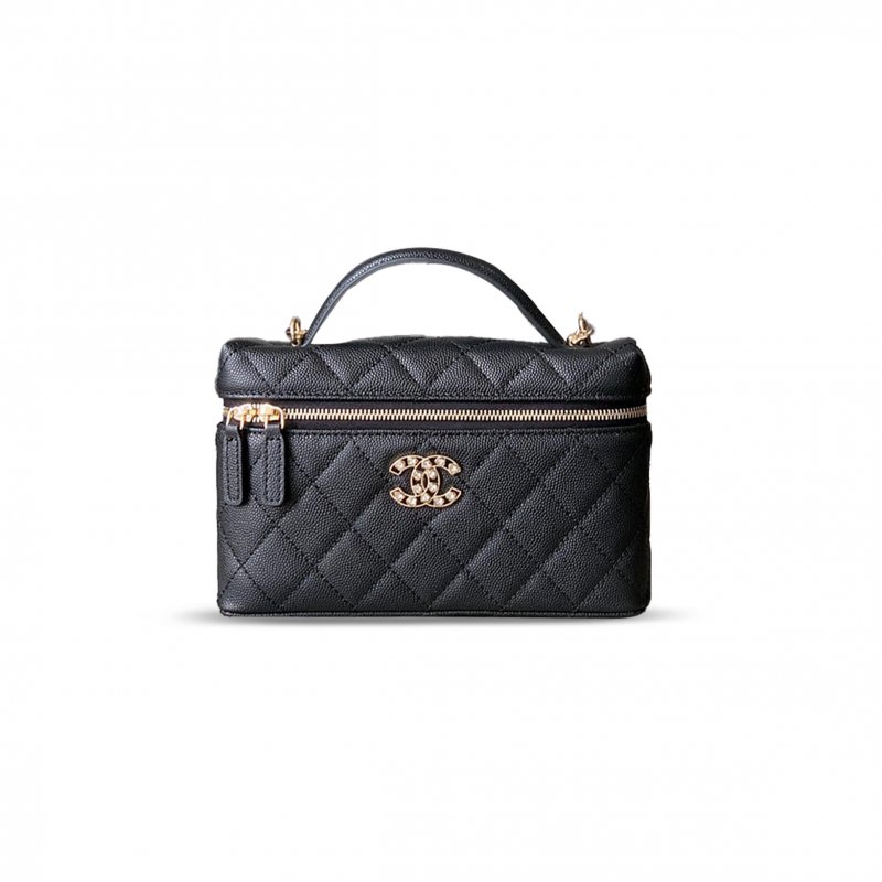 (image for) CHANEL MASTER 25P LOVE DIAMOND LP LUNCH BOX BAG BLACK AP4407 (19*14*5cm)