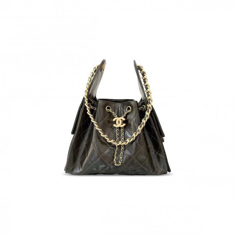 (image for) CHANEL 25 SMALL HANDBAG OIL-WAXED CALFSKIN AS5293 (30*26*14cm)