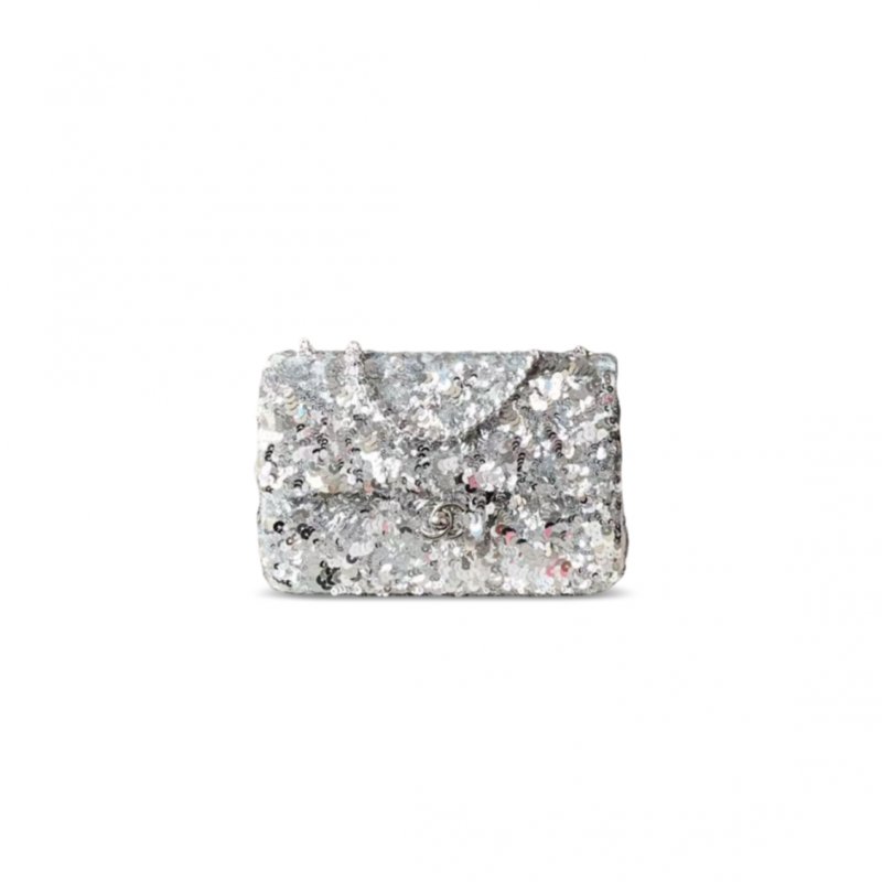 (image for) CHANEL SEQUINED MINI CLASSIC FLAP BAG AS6171 (21*14*8cm)