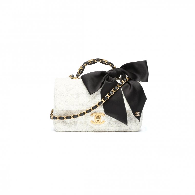 (image for) CHANEL MINI FLAP BAG WITH TOP HANDLE AS5875 (20*13*6cm)