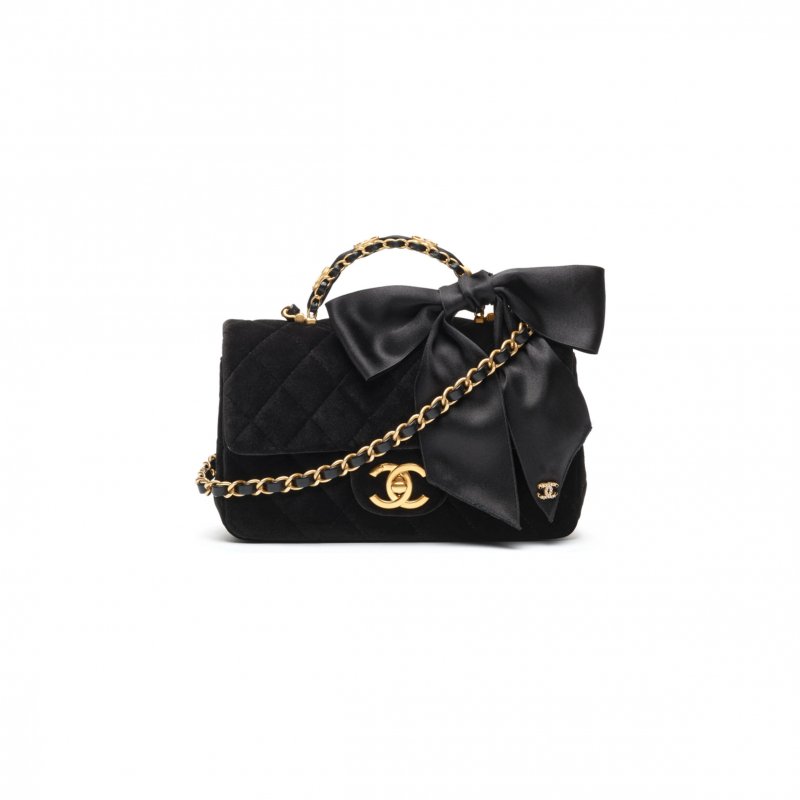 (image for) CHANEL MINI FLAP BAG WITH TOP HANDLE AS5875 (20*13*6cm)
