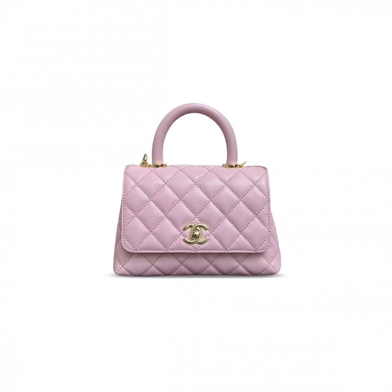 (image for) CHANEL MINI FLAP BAG WITH TOP HANDLE AS2215 (20*13*9cm)