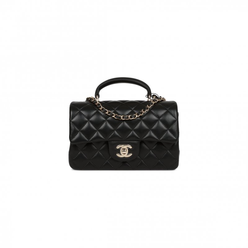 (image for) CHANEL MINI FLAP BAG WITH TOP HANDLE AS2431 (20*12*6cm)
