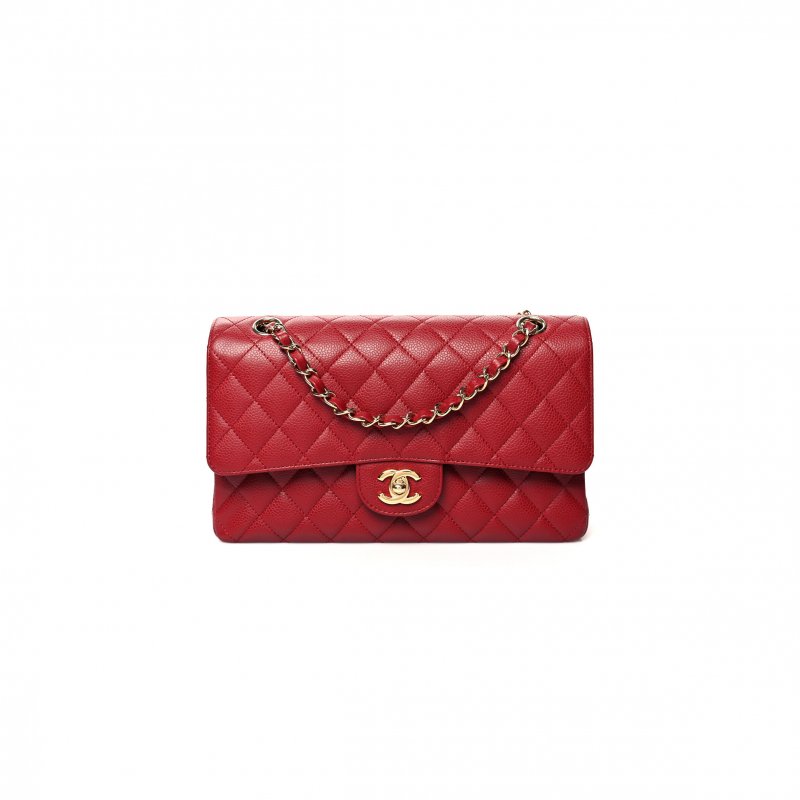 (image for) CHANEL CAVIAR QUILTED MEDIUM DOUBLE FLAP 1176682 (25*15*6cm)