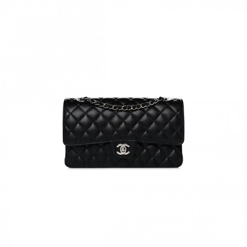 (image for) CHANEL CAVIAR QUILTED MEDIUM DOUBLE FLAP 1154144 (25*15*6cm)