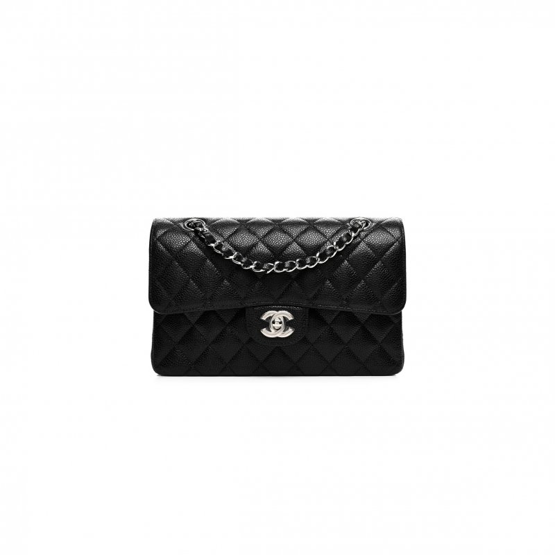 (image for) CHANEL SMALL DOUBLE FLAP BLACK 1577537 (23*14*6cm)