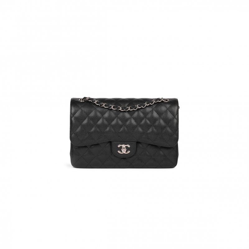 (image for) CHANEL CAVIAR QUILTED JUMBO CLASSIC DOUBLE FLAP BAG 1714520 (30*20*10cm)
