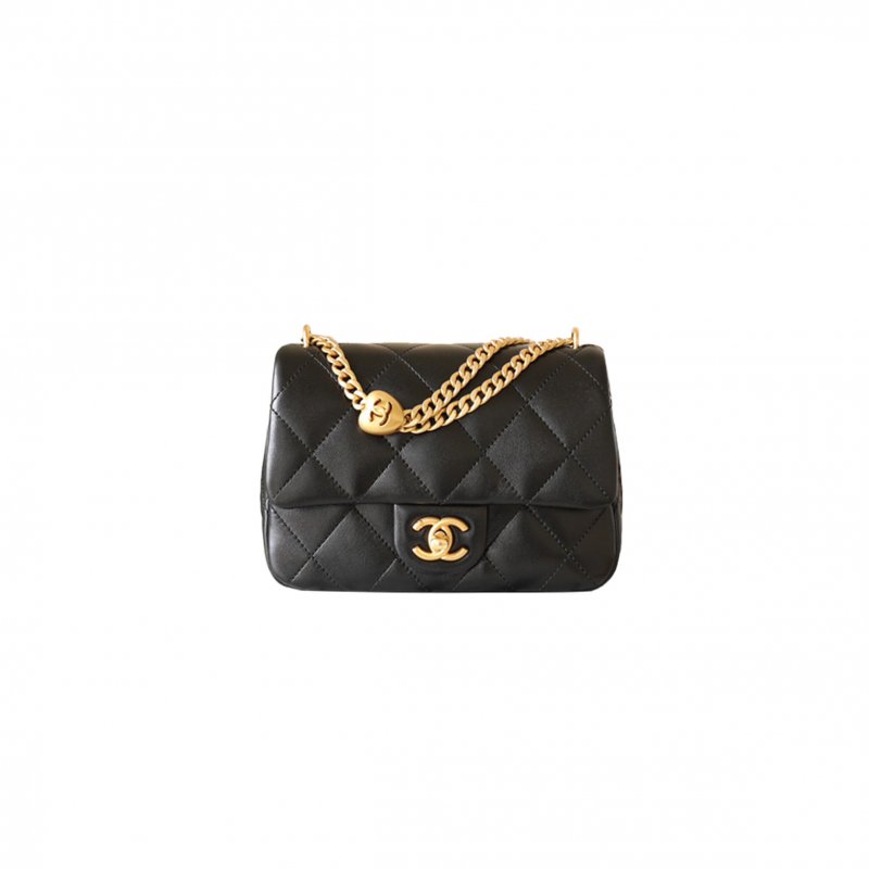 (image for) CHANEL HEART BUCKLE FLAP BAG (20*14*8cm)
