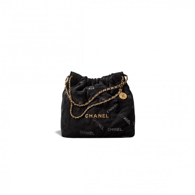 (image for) CHANEL VELVET SEQUIN QUILTED 22 AS3261 (37*34*8cm)