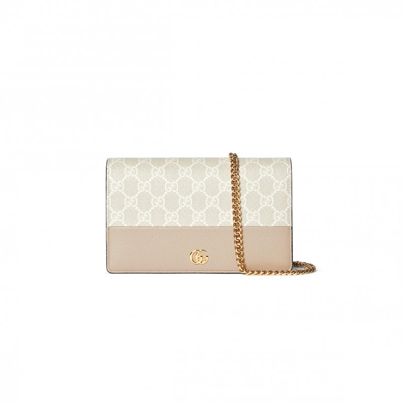 (image for) GUCCI GG MARMONT BI-COLOR WALLET ON CHAIN 497985 (20*12.5*4cm)
