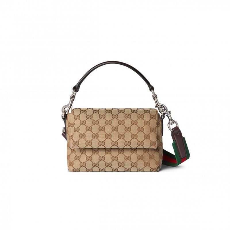 (image for) GUCCI GG CANVAS SMALL CROSSBODY BAG 821617 (19*15*7cm)