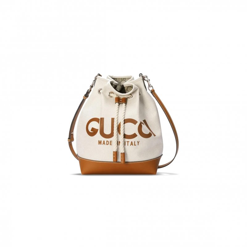 (image for) GUCCI PRINTED SMALL BUCKET BAG 772856 (31*22.5*15cm)