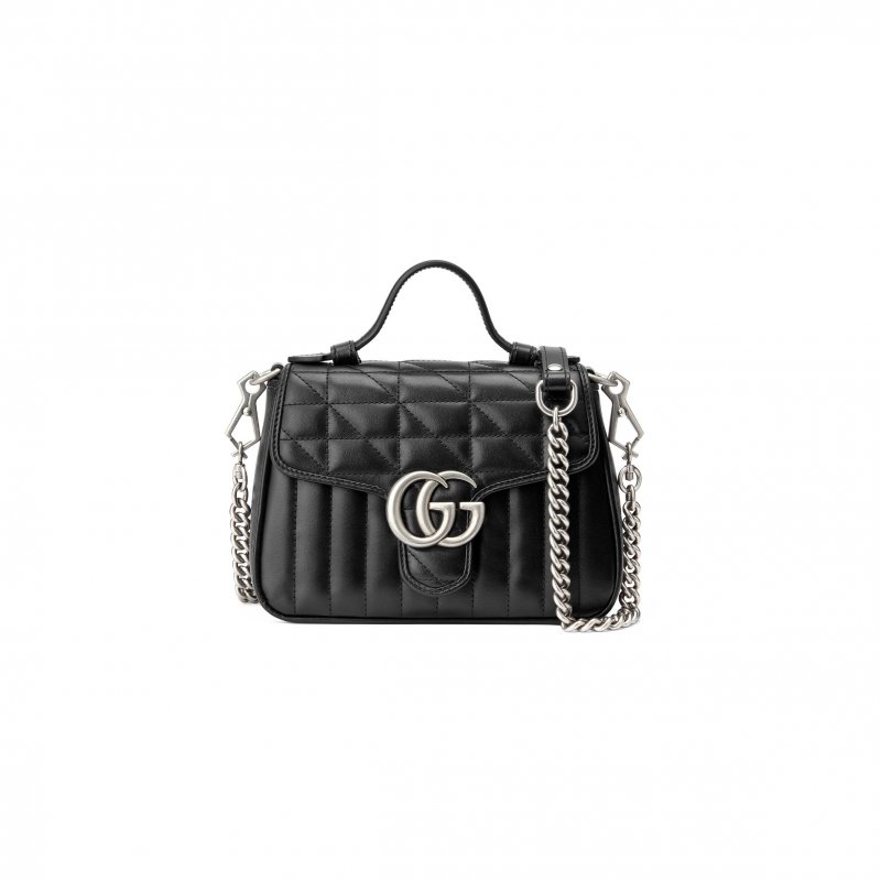 (image for) GUCCI GG MARMONT MINI TOP HANDLE BAG 583571 (21*15.5*8cm)