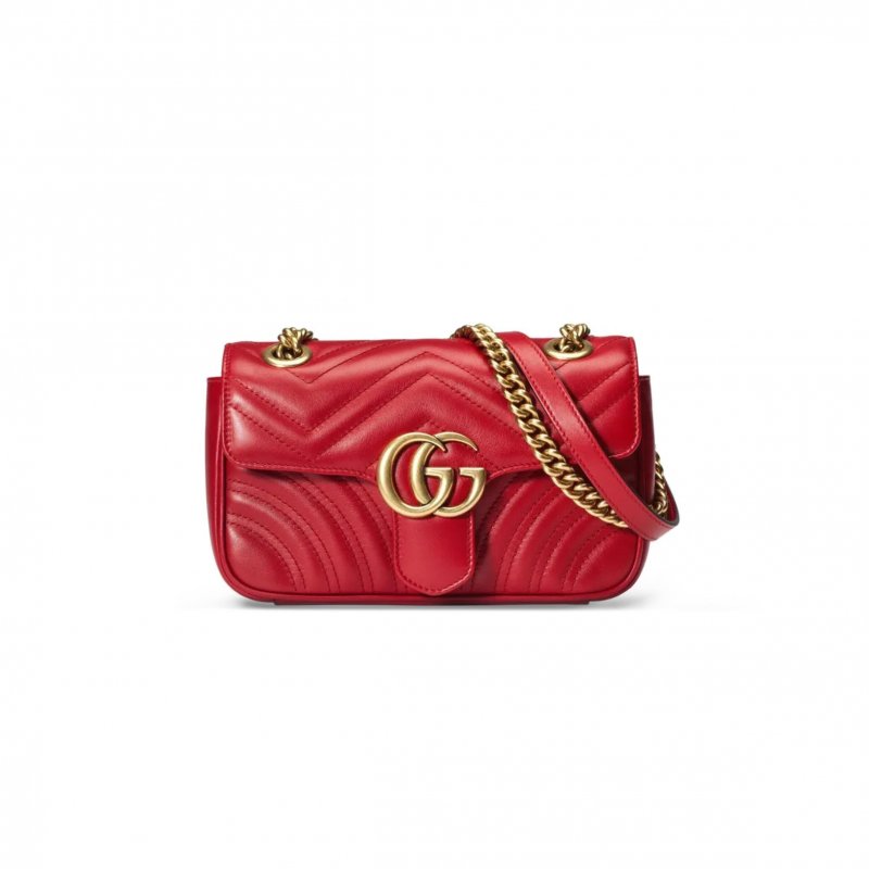 (image for) GUCCI GG MARMONT MATELASSÉ MINI BAG ‎446744 (22*13*6cm)