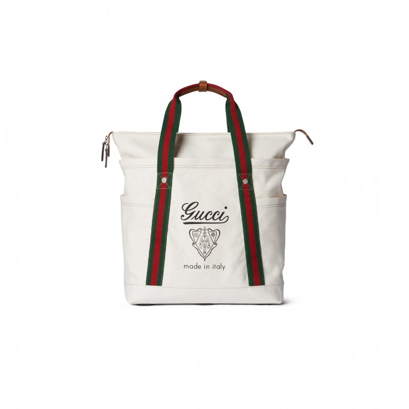 (image for) GUCCI PRINTED CANVAS LARGE TOTE BAG ‎‎816863 (39*45*19cm)