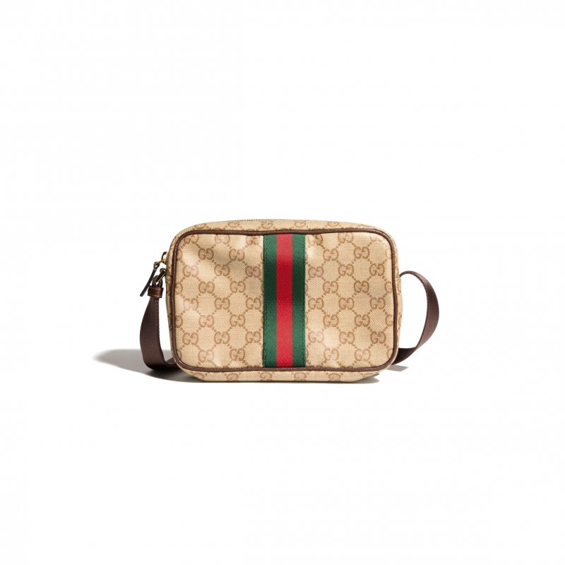 (image for) GUCCI GG MINI BAG WITH WEB 876391 (21.5*14*5cm)