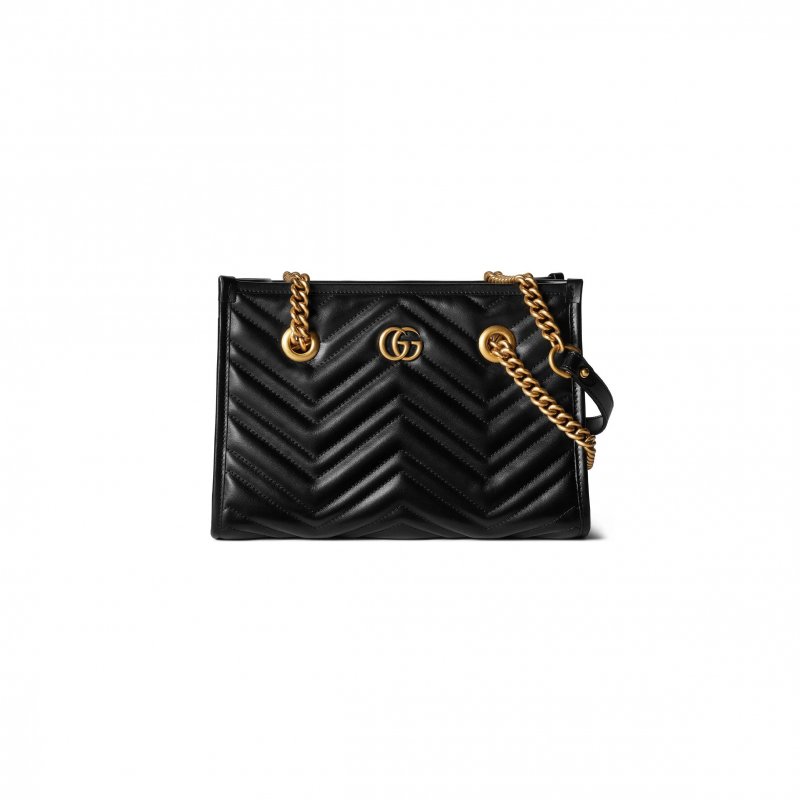 (image for) GUCCI GG MARMONT LEATHER TOTE BAG 779727 (26.5*18.5*12.5cm)