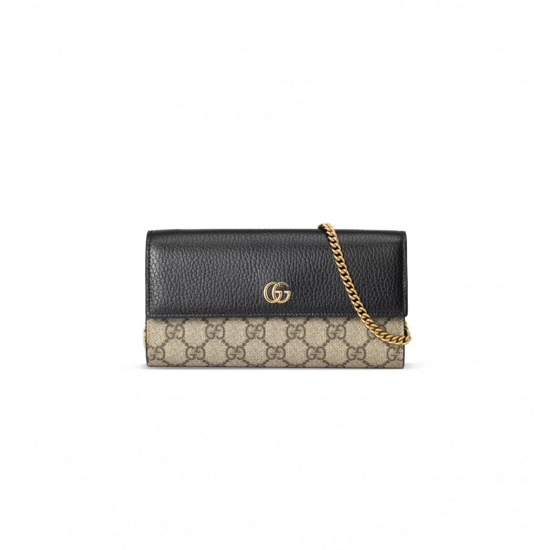 (image for) GUCCI GG MARMONT BI-COLOR WALLET ON CHAIN ‎546585 (19*10cm)
