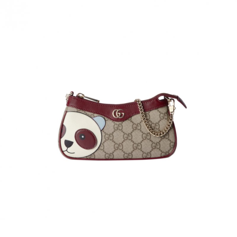 (image for) GUCCI GG MINI BAG WITH PANDA DETAIL 818763 (19*10*3.5cm)