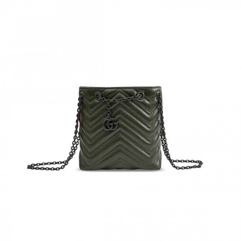 (image for) GUCCI GG MARMONT NANO BUCKET BAG 856404 (17*16*6.5cm)