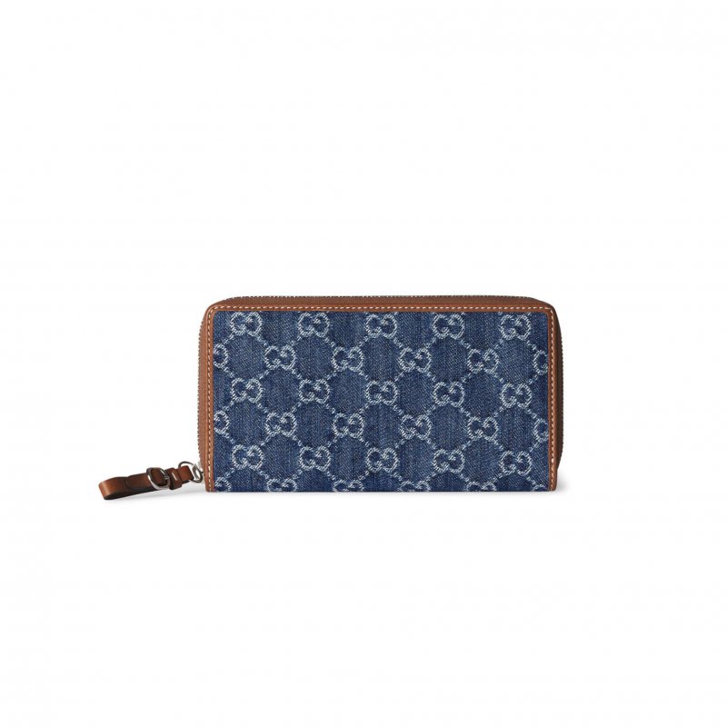 (image for) GUCCI GG EMBLEM ZIP AROUND WALLET 819122 (19*10*2.5cm)