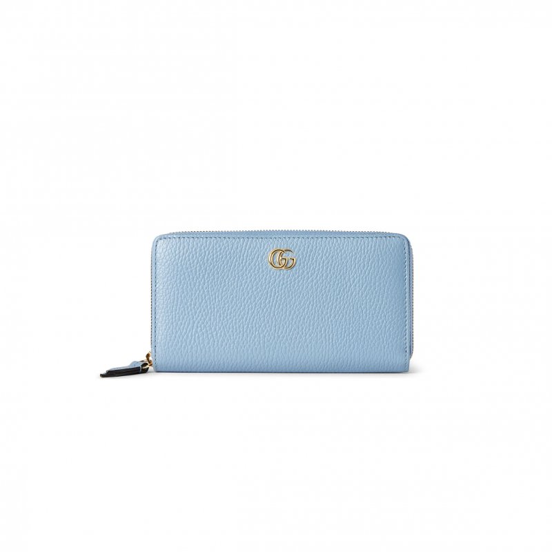 (image for) GUCCI BI-COLOR GG MARMONT ZIP AROUND WALLET 456117CAO2G4941 (19*10.5*2cm)