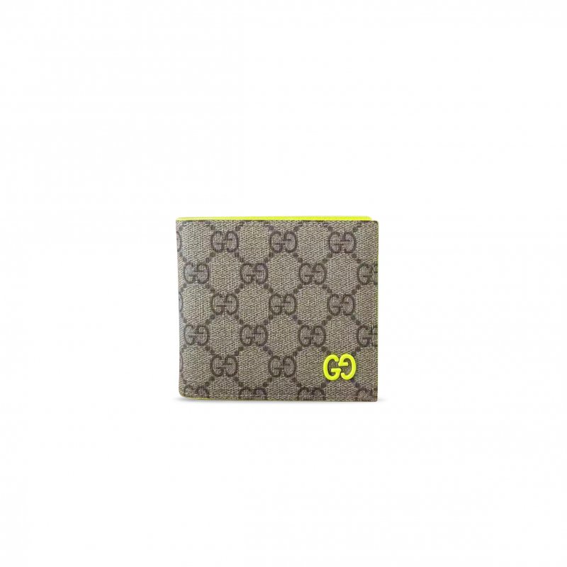 (image for) GUCCI GREEN INTERIOR GG COIN WALLET 768244 (21*9cm)