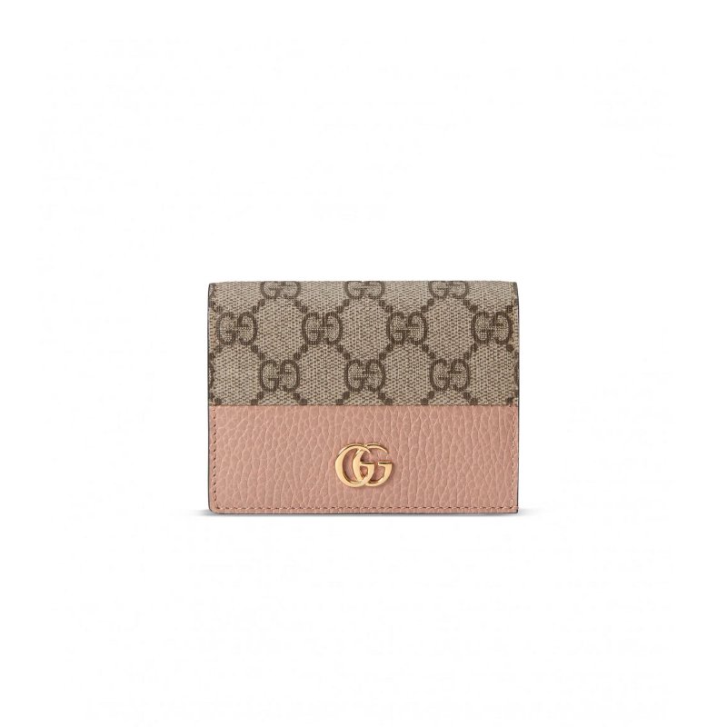 (image for) GUCCI GG MARMONT BI-COLOUR CARD CASE WALLET ‎658610 (11*8.5*3cm)