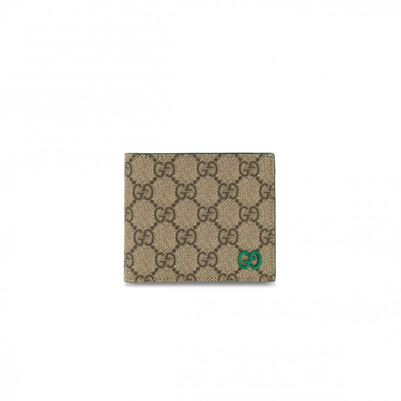 (image for) GUCCI GREEN INTERIOR GG COIN WALLET 768244 (21*9cm)